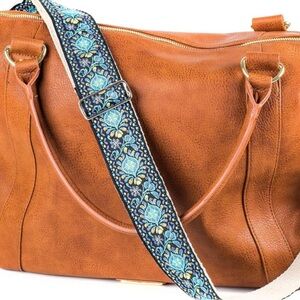 Alins Replacement Purse Duffle bag GuitarStrap Floral Southwestern Vibe